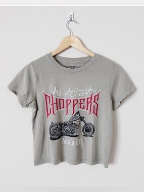 West Coast Choppers Austin Texas Cropped Graphic Tee